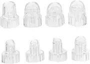 [Beatifufu] Small Bubble Cleaning Head 8pcs Cleansing Skin Care Instrument Tips Hydro Facial Machine Replacement Tips Plastic Facial Suction Machine Parts
