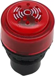 HAODEE Explosion-Proof and Anti-Corrosion Power Supply Signal Indicator Light with Buzzer, red, Green, Blue, White, Yellow, 220, 380V (Size : Buzzer 12V ACDC)