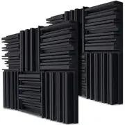 Acoustic Studio Absorption Foam Panel, 12Pack 2"x12"x12" Sound Proof Wall Panels