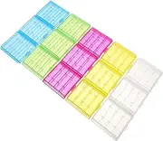 Yardenfun 30pcs Battery Storage Box Compact Organizer for Batteries Lightweight and Portable Items Container Lid for Home and Travel