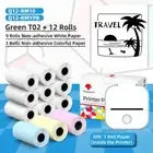 Adhesive Thermal Sticker Paper for Phomemo T02 M02 M03 Bluetooth Pocket Printer