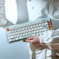 在飛比找momo購物網優惠-【MelGeek】Mojo68 Plastic 透明機械鍵盤