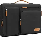 MOSISO Tablet Sleeve Case for 11 inch iPad Pro M4 & iPad Air M2 2024, Pro 11 M2 M1, 10th 10.9, 9/8/7 10.2, Air 5/4 10.9, Galaxy Tab 11, Side Open Bag with 4 Zipper Pockets, Black