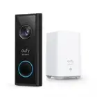 eufy Security Wireless Video Doorbell (Battery-Powered) w/ 2K HD & HomeBase 2 Bl