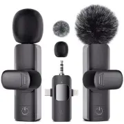 3 in 1 Professional Wireless Microphone - Cordless Lavalier Microphone for iP...