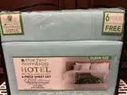 Queen Size Bedsheets Hotel Bamboo & Aloe Vera Light Teal Color 6pc-Cool & Soft