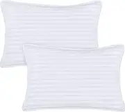 Utopia Bedding 2 Pack Toddler Pillow - Baby Pillows for Sleeping - Cotton Blend Shell with Polyester Filling - Pack of 2 Kids Pillows - White - 13 x 18 Inches