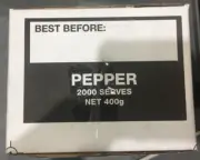 BULK PEPPER SACHETS 2000 UNITS PORTION CONTROL PEPPERS QUALITY 400g NET AUS