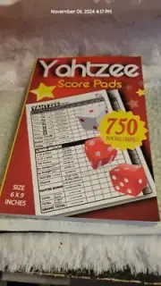 Yahtzee Score Sheets: 750 Score Games 6 X 9 Large Print Score Book