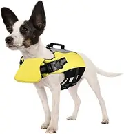 Dog Life Jacket for Swimming,Pet Float Coat Reflective Dog Vest Saver Swimsuit Preserver Vest Dog Floatation with Buoyancy and Rescue Handle with Padding for Small, Middle, Large Dogs (S)