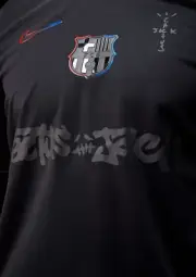 FC Barcelona x Travis Scott Black Away Authentic Jersey Men's Sz M - In-Hand !