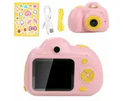 Dual Lens Digital Camera for Kids Video Camera Christmas Birthday Mini Camera Toy Pink