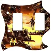 SG Standard Pickguard Custom Gibson Graphic Guitar Pick Guard Tikki Huts Sunset