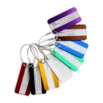 8 PIECES A SET METAL LUGGAGE TAGS ALUMINUM ALLOY TAG FOR TRA