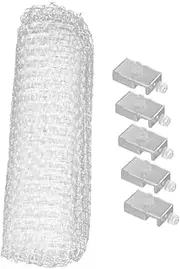 VILLFUL 1 Set Adjustable Aquarium Mesh Net Cover Jumping Fish Tank Screen Netting Versatile Easy to Cut for Fish Birds Turtles Lightweight Practical