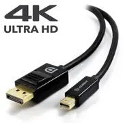 Alogic MDP-DP-01-MM 1m Mini DisplayPort to DisplayPort Cable Ver 1.2 Male to Male