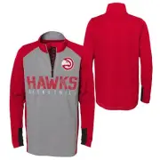 Outerstuff NBA Youth Boys Atlanta Hawks "Shooter" 1/4 Zip Sweater