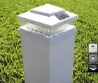 18-Pk White Solar LED Cap Light For 4"x4"/5"x5"/6"x6" Wood/PVC/Vinyl Fence Post