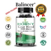 Horny Goat Weed Capsules 1000mg with Maca Root Extract, Energy & Performance