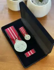 Australian Defence Medal, replica, storage box, Army, Navy, Airforce, ANZAC, ADM