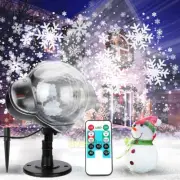 Christmas Projector Lights, Water-Resistant Snowflakes Snow Projector Lamp