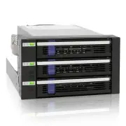 ICY DOCK 3 Bay 2.5”/ 3.5in SATA/SAS Hard Drive SSD Hot Swap Backplane Encl