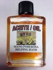 MYSTICAL/SPIRITUAL OIL FOR SPELLS & ANOINTING 1/2 OZ HELPING HAND MANO PODEROSA