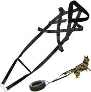 PET ARTIST Dog Sled Weight Pulling Training Harnesses for Large Work L, Black