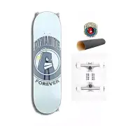 Dynamite Forever Complete Skateboard Icon White 8.25" (Glow In The Dark)