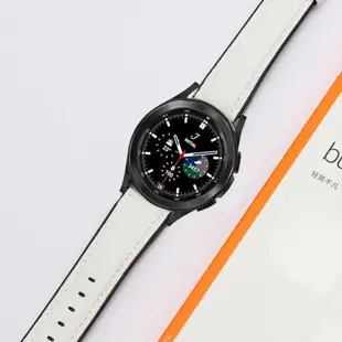 三星手表galaxy watch5表帶s3真皮防水男女watch4新款classic表帶戶外智能腕帶配件替換46mm Gear S3 s2表帶