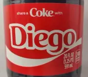 Share A Coke With Diego 2025 Coca Cola Bottle Personalized Gift Limited Edition