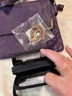 Ampere Paige Adjustable Crossbody Bonus Card Case Earrings NWT Purple