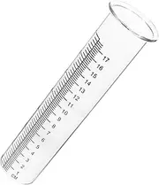 Totority 7 Rain Gauge Test Tube Metric Rain Tube Gauge Garden Rain Gauge Tubes Lawn Water Gauge Rainfall Tube Gauge Outdoor Transparent Rain Gauge Inches Rain Gage High Borosilicate Glass