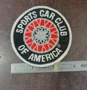 SPORTS CAR CLUB OF AMERICA Auto Racing Rallying Vintage Embroidered Patch