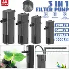 300-1000L/H Aquarium Fish Tank Filter Internal Submersible Pond Aqua Water Pump