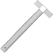 Qianly T Square Ruler T Ruler Measuring 90 Degree Transparent T Square 24 inch Ruler for Office Home Engineer Drawing Woodworking