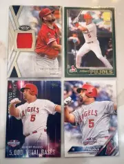 ALBERT PUJOLS CARD LOT. Inc PATCH CARD /355 & RP RC CARD 2016. + 2 More Cards
