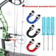 3 Sets Archery D Loop Compound Bow Metal D Ring Buckle Release Nocking Lbt