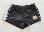 Collingwood Magpies AFL Boys Black White Mascot Printed Shorts Size 4 New