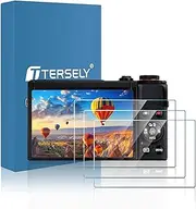 T Tersely [3 Pack] 9H Tempered Glass Screen Protector for Canon Powershot G7 X Mark III Digital Camera, Anti-Scrach, Ultra Clear, Anti-Fingerprint, Anti-Bubble Film