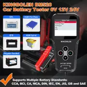 2024 BM520 6V 12V 24V Auto Car Battery Tester Charging Cranking Test Analyzer US