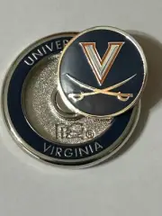 New VIRGINIA CAVALIERS DUO LOGO GOLF BALL MARKER PRG GOLF NCAA LICENSED