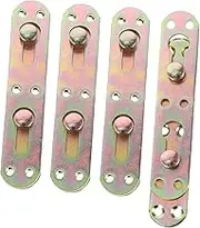 HAWILLOSCH 4Pcs Bed Frame Brackets Headboard Fittings for Easy Assembly Installation Corrosion Resistant Design for Beds High Adaptability Stability