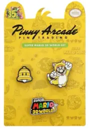 DISCONTINUED Mario 35th ANNIVERSARY PINNY ARCADE PIN SET (3D World) LIMITED