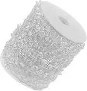 DOITOOL 1Roll Decorative Beaded Fringe Trim Edging for DIY Curtains Crafts and Home Decor for Unique Cushion and Sofa Embellishments