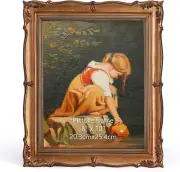 Vintage Picture Frame 8X10 Bronze, 8 by 10 Ornate Decorative Antique Frame with