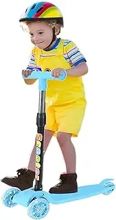 Foldable Scooter | Foldable Sports Scooter - LED Flashing Three-Wheel Bike for Ages 2-8 Boys Girls Outdoor Commuting Travel Backpacking Home Beginners Camping Riders