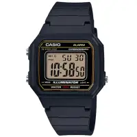 在飛比找momo購物網優惠-【CASIO 卡西歐】復古方形多功能數位運動錶(W-217H