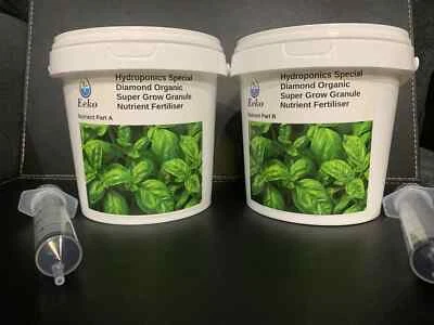 Advanced Hydroponic Nutrient Powder Fertiliser Leafy Greens & Herbs A&B KIT