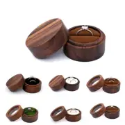 Vintage Wooden Wedding Ring Storage Box Wood Jewelry Display Boxes Holder Case